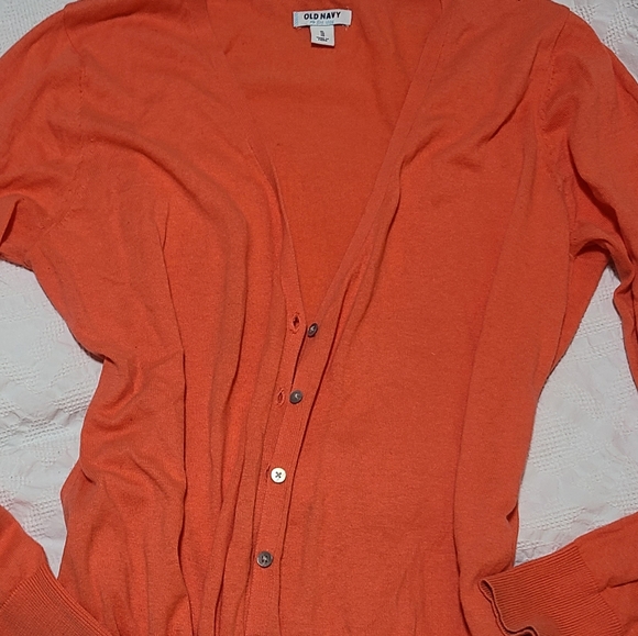 Coral cotton cardigan - Picture 2 of 5